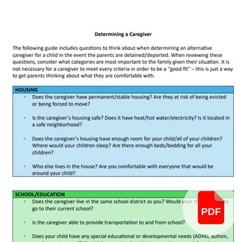 Child Custody for Parents and Caregivers – 1